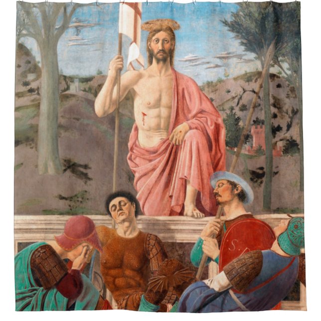 Resurrection Of Christ By Piero della Francesca Shower Curtain (Front)