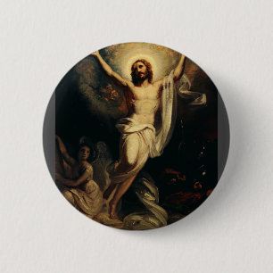 Resurrection of Christ by Robert Wilhelm Ekman 6 Cm Round Badge