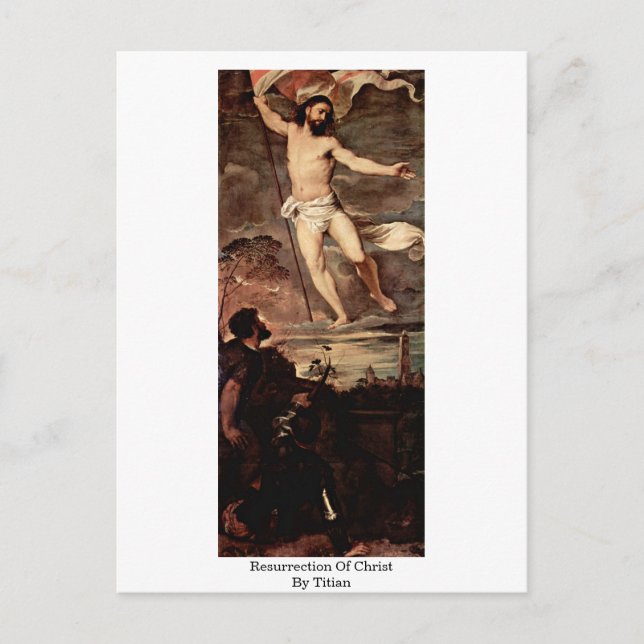 Resurrection Of Christ By Titian Postcard (Front)
