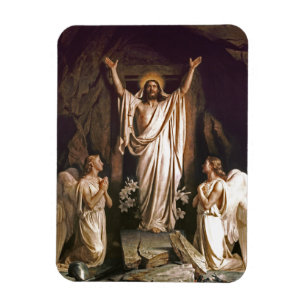 Resurrection of Christ. Fine Art Easter Gift  Magnet
