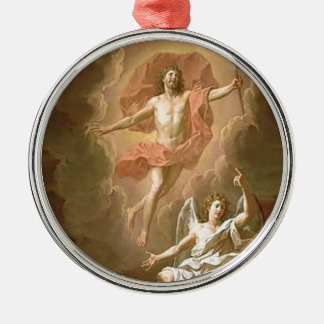 Resurrection Of Christ Metal Tree Decoration (Front)