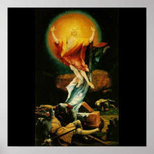 Resurrection of Christ - Poster - Black background