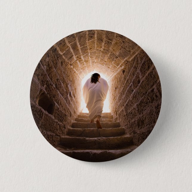 Resurrection of Jesus Christ 6 Cm Round Badge (Front)