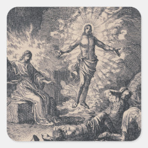 Resurrection of Jesus Christ by Jan Luyken Square Sticker