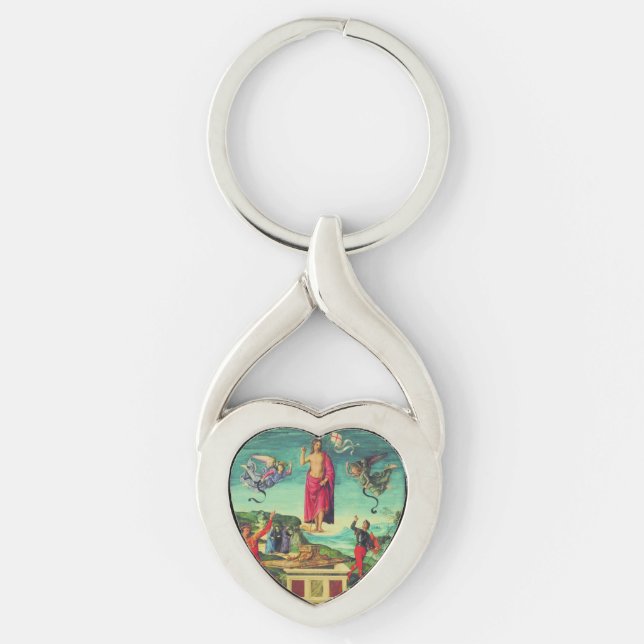 Resurrection of Jesus Christ by Raphael Key Ring (Front)