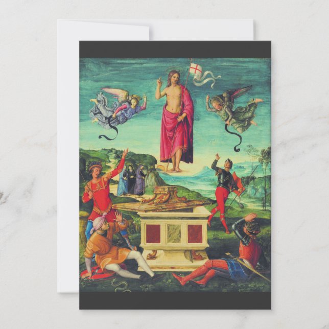 Resurrection of Jesus Christ by Raphael Thank You Card (Front)