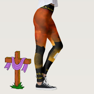Resurrection of Jesus Christ Easter Leggings