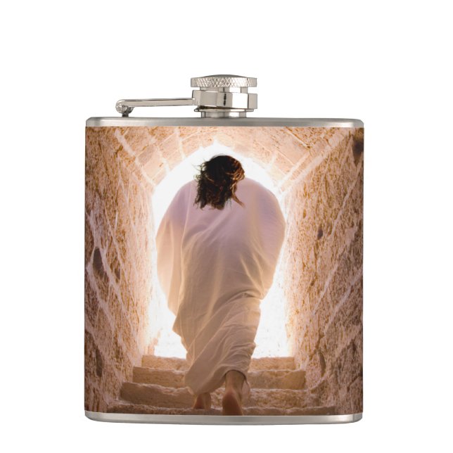 Resurrection of Jesus Christ Hip Flask (Front)