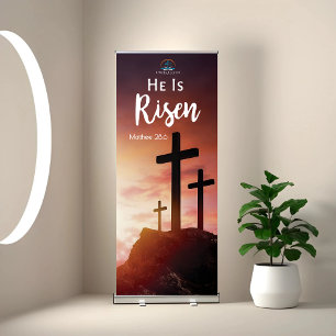 Resurrection Of Jesus Easter Church Worship Retractable Banner