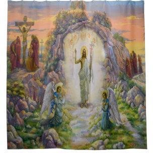 Resurrection of Jesus Shower Curtain