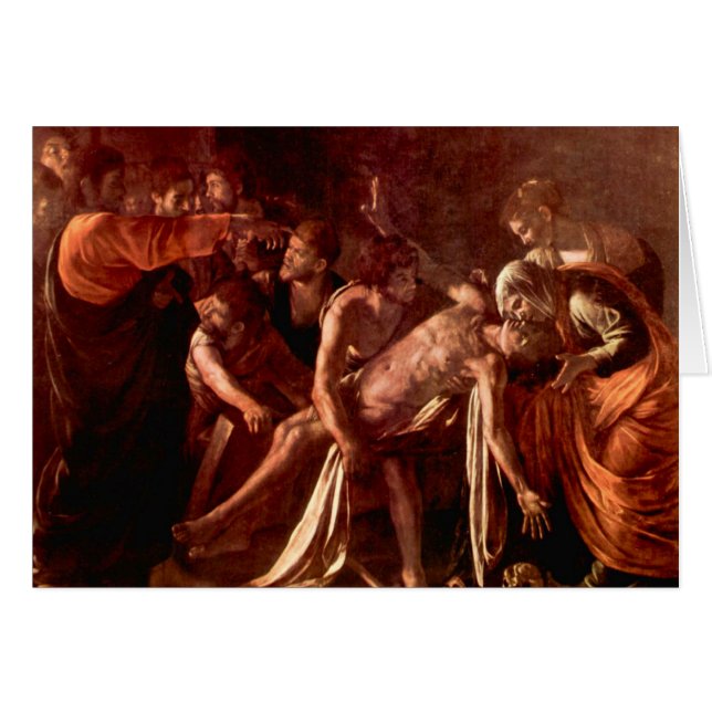 Resurrection of Lazarus by Caravaggio (Front Horizontal)