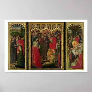 Resurrection of Lazarus Triptych; The Raising of L Poster