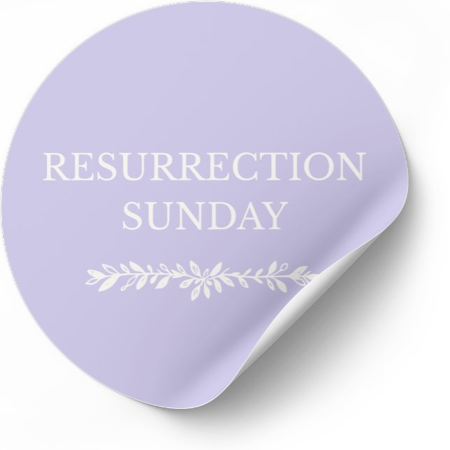 Resurrection Sunday Christian Easter Sticker (Faith-based Easter sticker inspired by Scripture and resurrection hope.)
