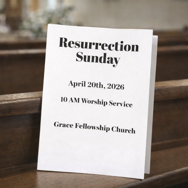  Resurrection Sunday Church Bulletin Cover Flyer (Creator Uploaded)