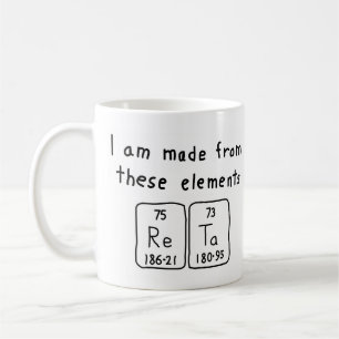 Reta periodic table name mug