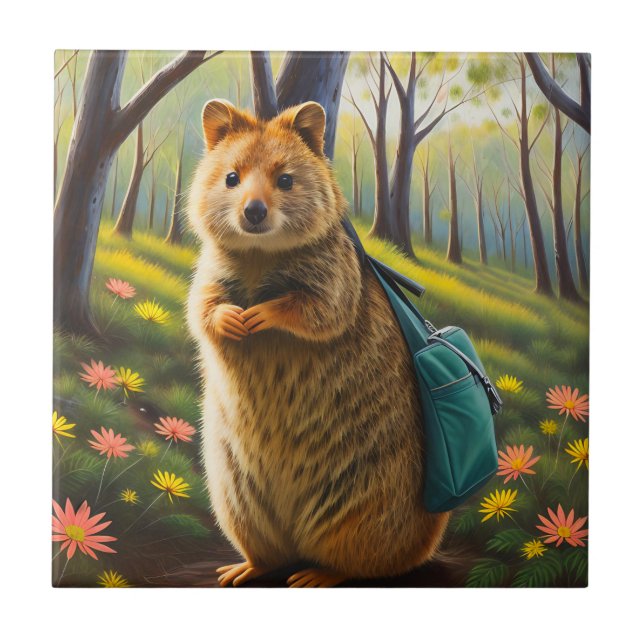 Retail Adventures: Mama Quokka Goes Shopping Tile (Front)