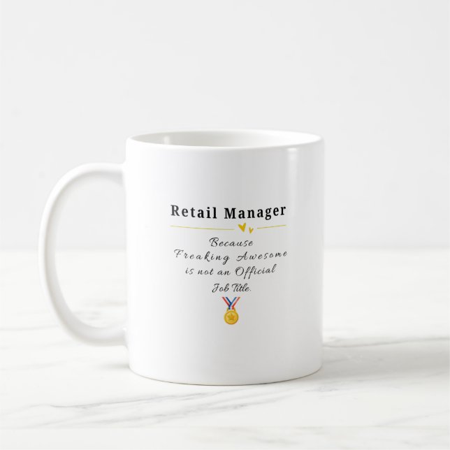 Retail Manager Coffee Mug (Left)