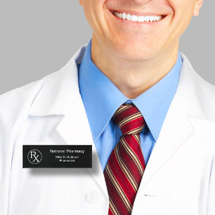 Retail Pharmacy Pharmacist Name Tag