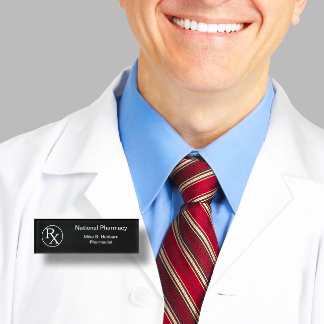 Retail Pharmacy Pharmacist Name Tag (Creator Uploaded)