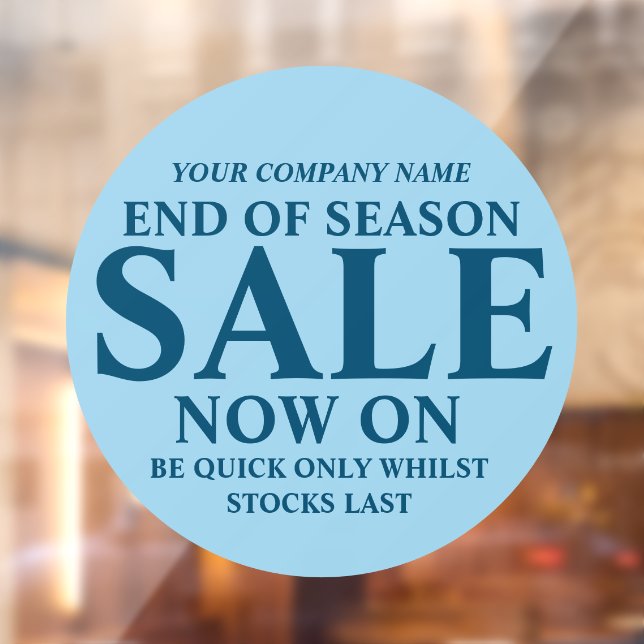 Retail sale store shop business sign blue circle (Sheet 2)