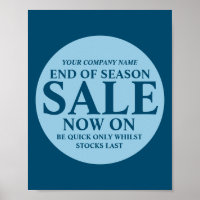 Retail sale store shop business sign blue circle