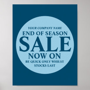 Retail sale store shop business sign blue circle