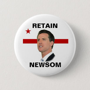 Retain Newsom 6 Cm Round Badge