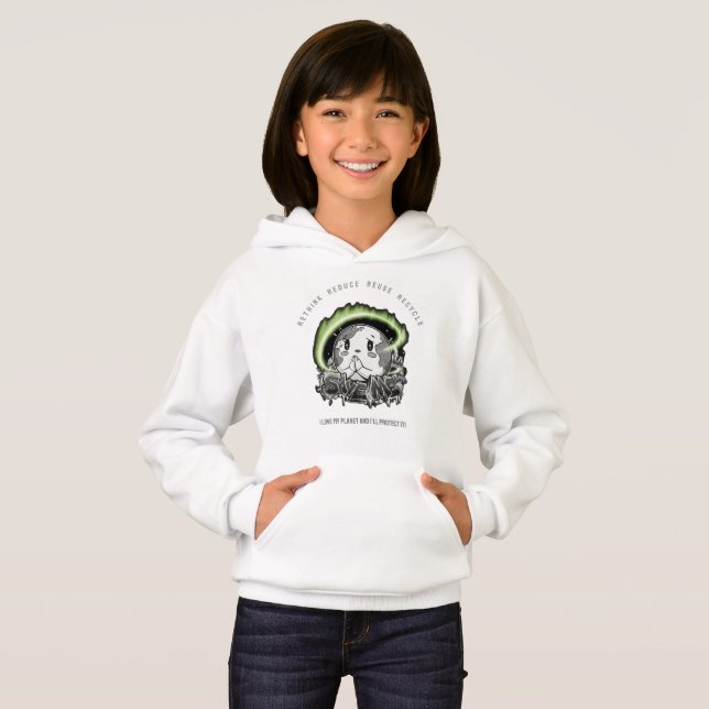 Rethink Reduce Reuse Recycle Save Earth (Front Full)