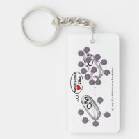 Rethink Zika 2-Sided Keychain by RoseWrites