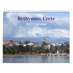Rethymno Crete Greece 2027 Calendar