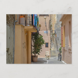 Rethymno Summer Backstreet Postcard