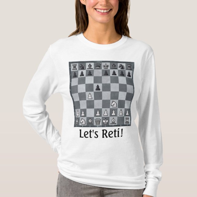 Reti Opening Chess T-Shirt (Front)