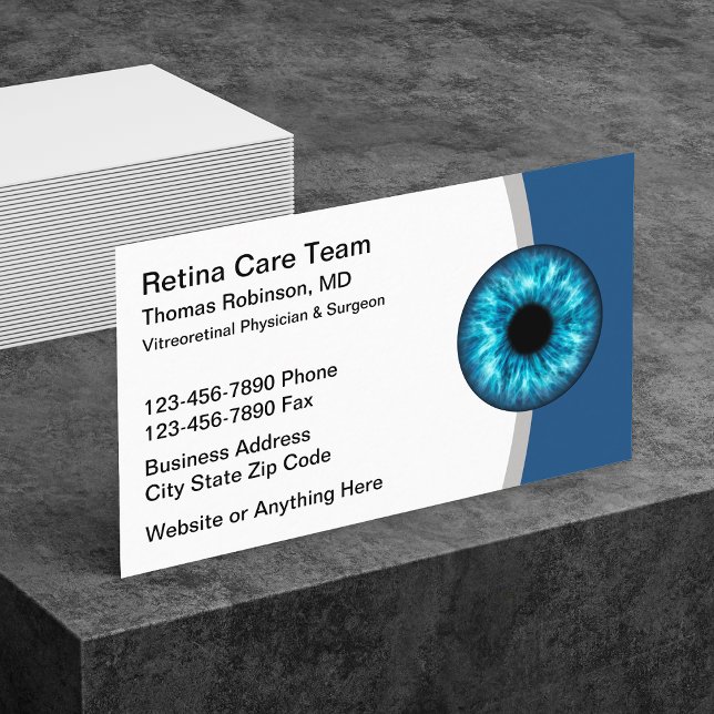 Retinal Eye Vision Care Business Cards  (Creator Uploaded)
