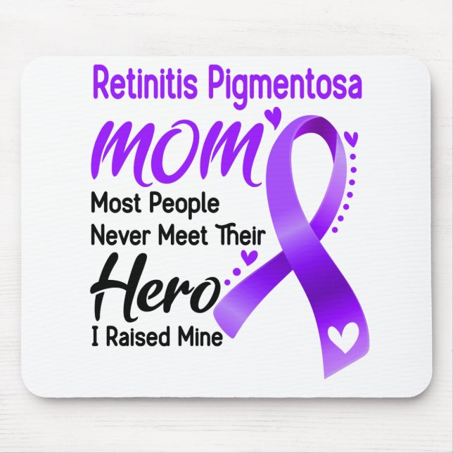 Retinitis Pigmentosa Awareness Month Ribbon Gifts Mouse Mat (Front)