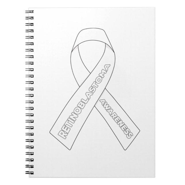 Retinoblastoma  Awareness Ribbon Notebook (Front)