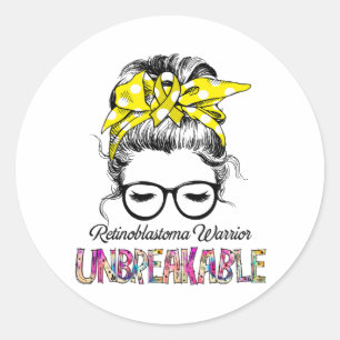 Retinoblastoma Awareness Ribbon Support Gifts Classic Round Sticker