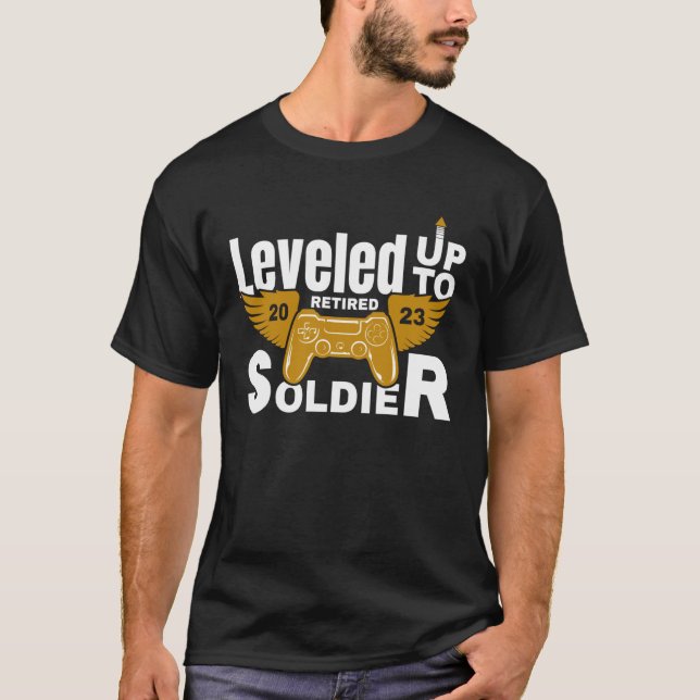 Retire Retired Soldier Retirement 2023 T-Shirt (Front)