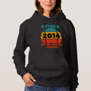 Retired 2014 Not My Problem Colorful Vintage Sunse Hoodie