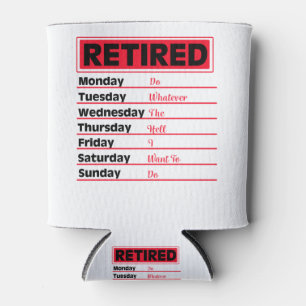 Retired 2020 Schedule Retirement Gifts Can Cooler