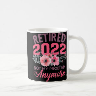 Retired 2022  Retirement Gifts for Women 2022 Cute Coffee Mug