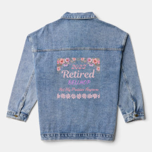 Retired 2023 Bellhop retirement for women  Denim Jacket