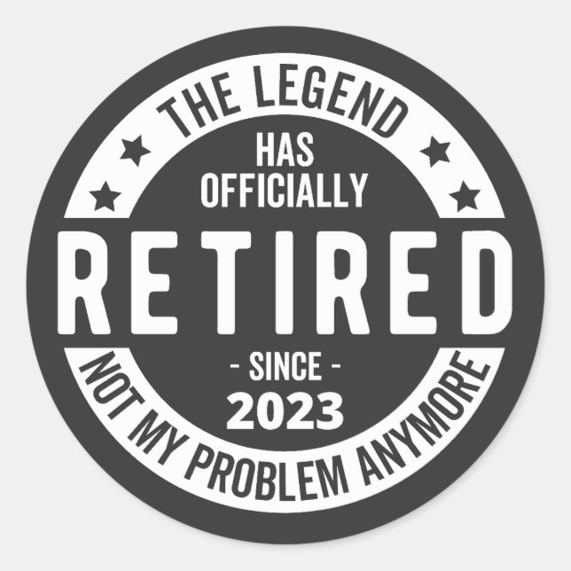 retired 2023 classic round sticker (Front)