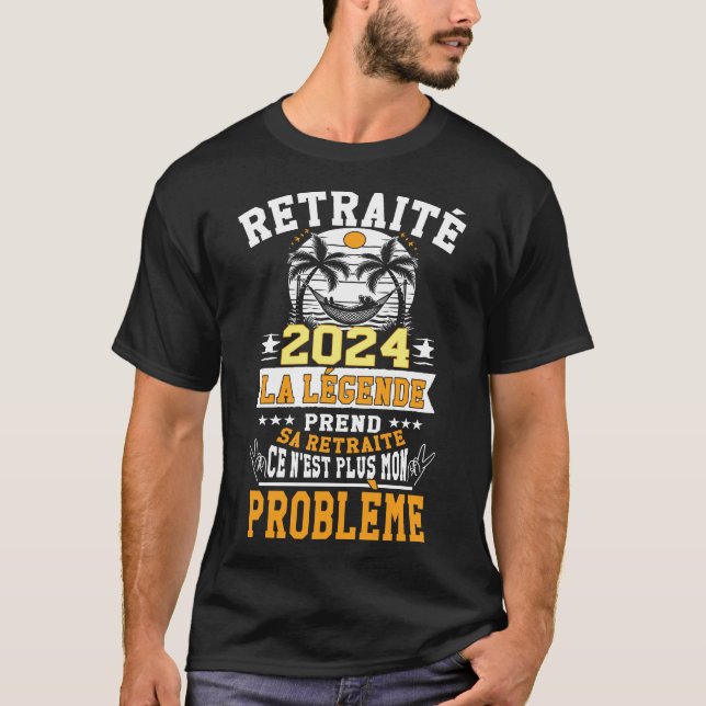 Retired 2023 humor Legend retires T-Shirt (Front)