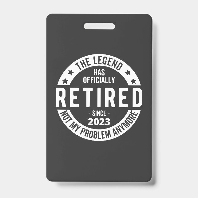 retired 2023 ID badge (Front)