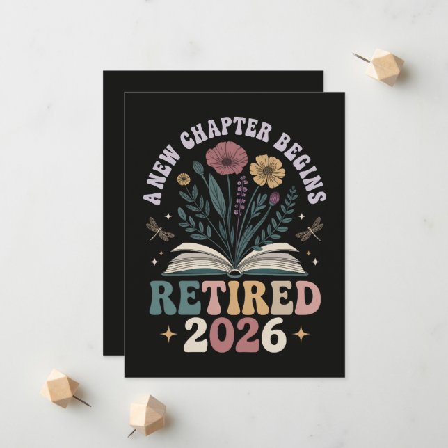 Retired 2026 A New Chapter Begins Announcement (Front/Back In Situ)