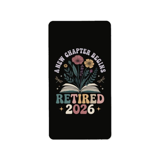 Retired 2026 A New Chapter Begins Label (Front)