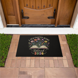 Retired 2026 A New Chapter Begins Retirement Doormat