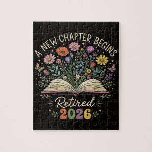 Retired 2026 A New Chapter Begins Retirement Jigsaw Puzzle