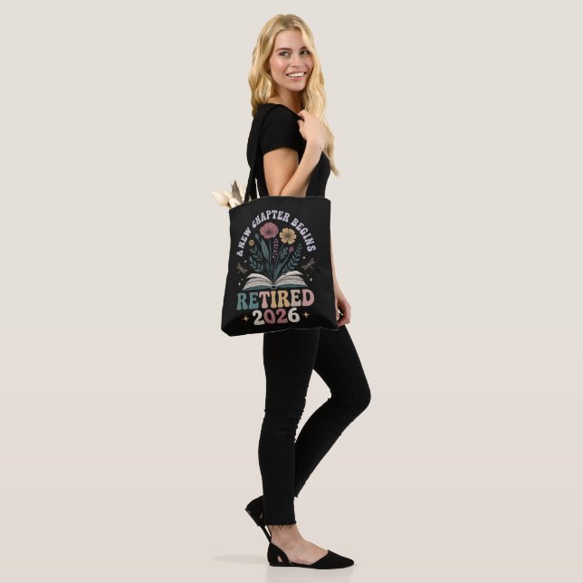 Retired 2026 A New Chapter Begins Tote Bag (On Model)