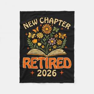 Retired 2026 New Chapter Vintage Boho Floral Retir Fleece Blanket
